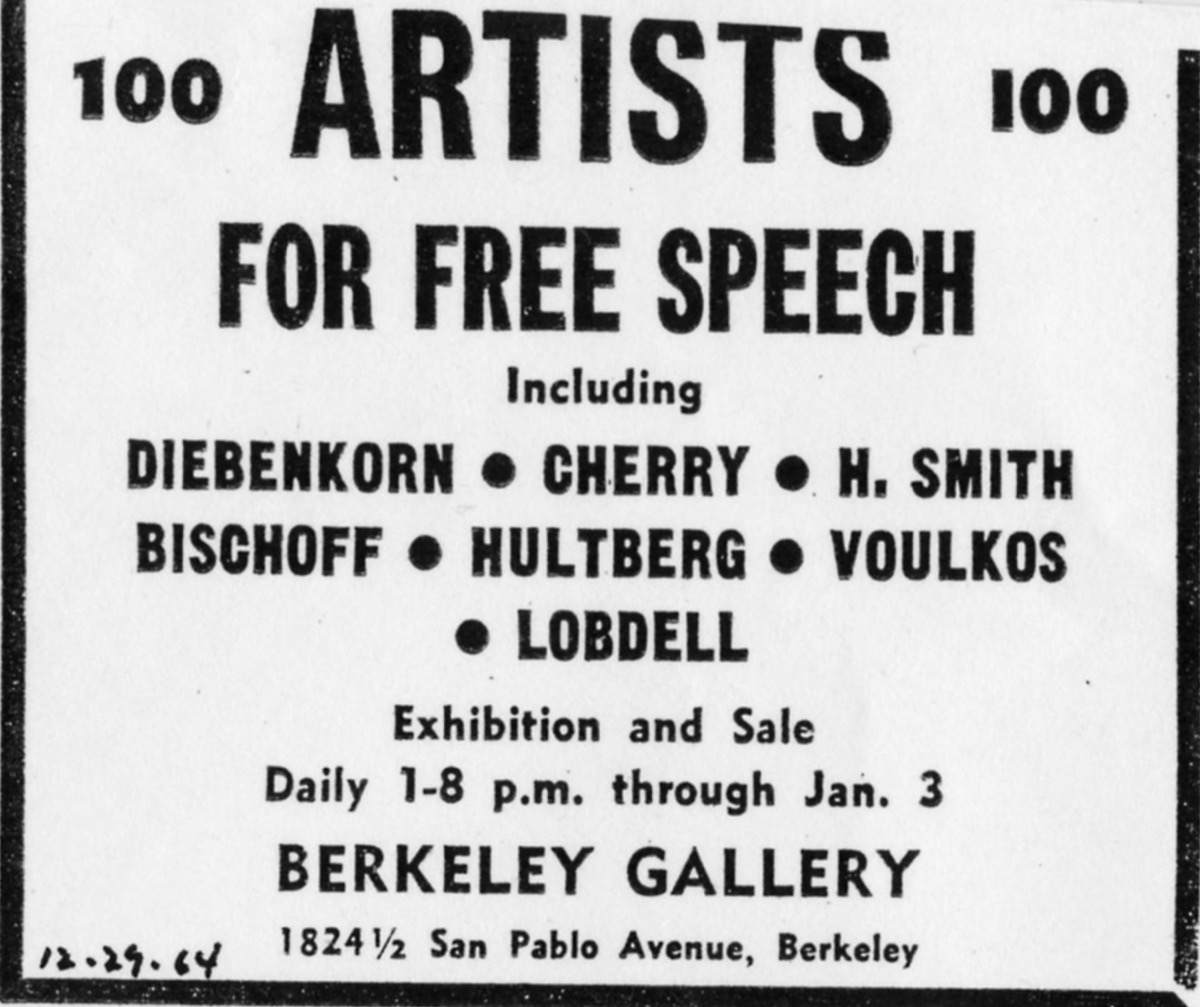 100 Artists for Free Speech broadside, 1964