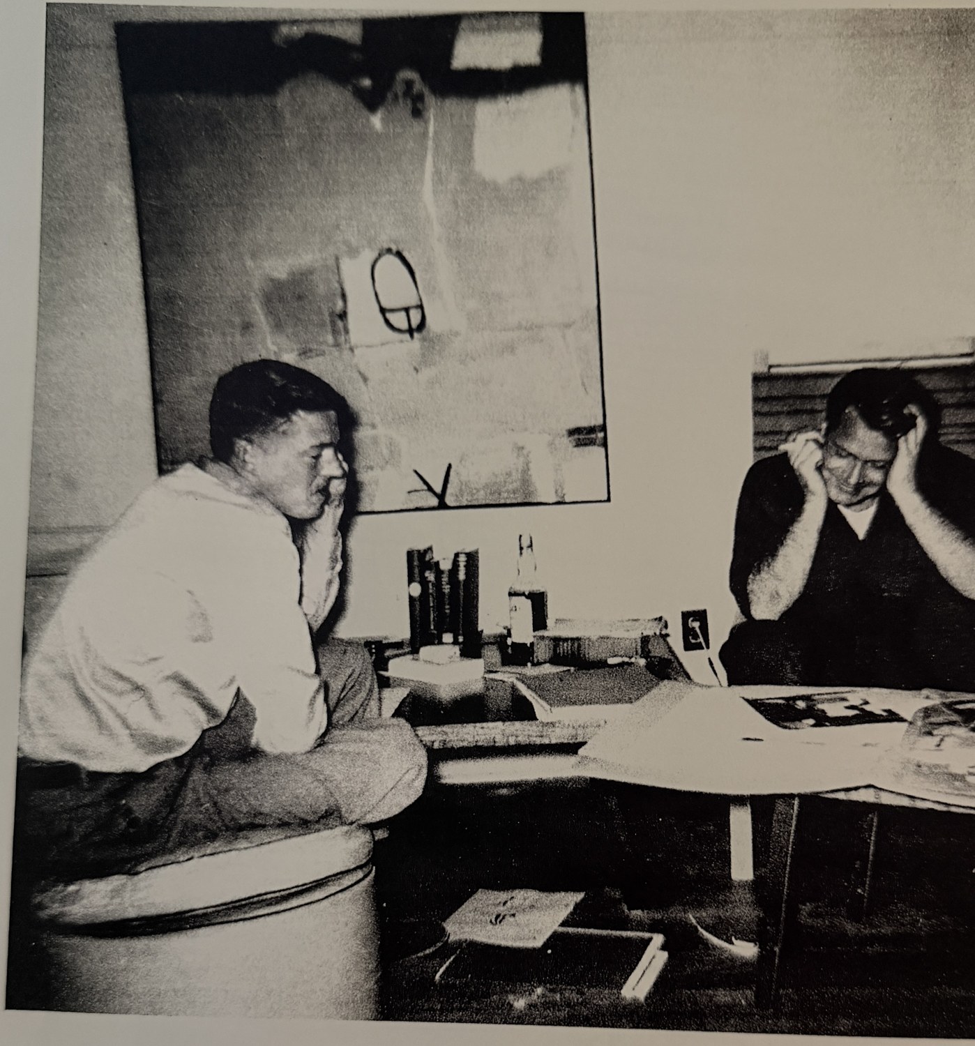 Frank Lobdell with Richard Diebenkorn in Albuquerque, 1951