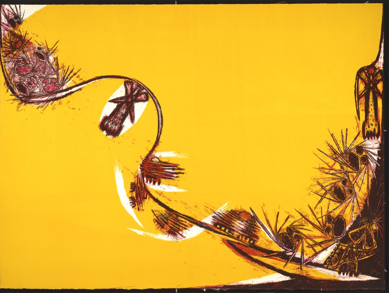 Frank Lobdell, Tamarind Lithograph, 1967